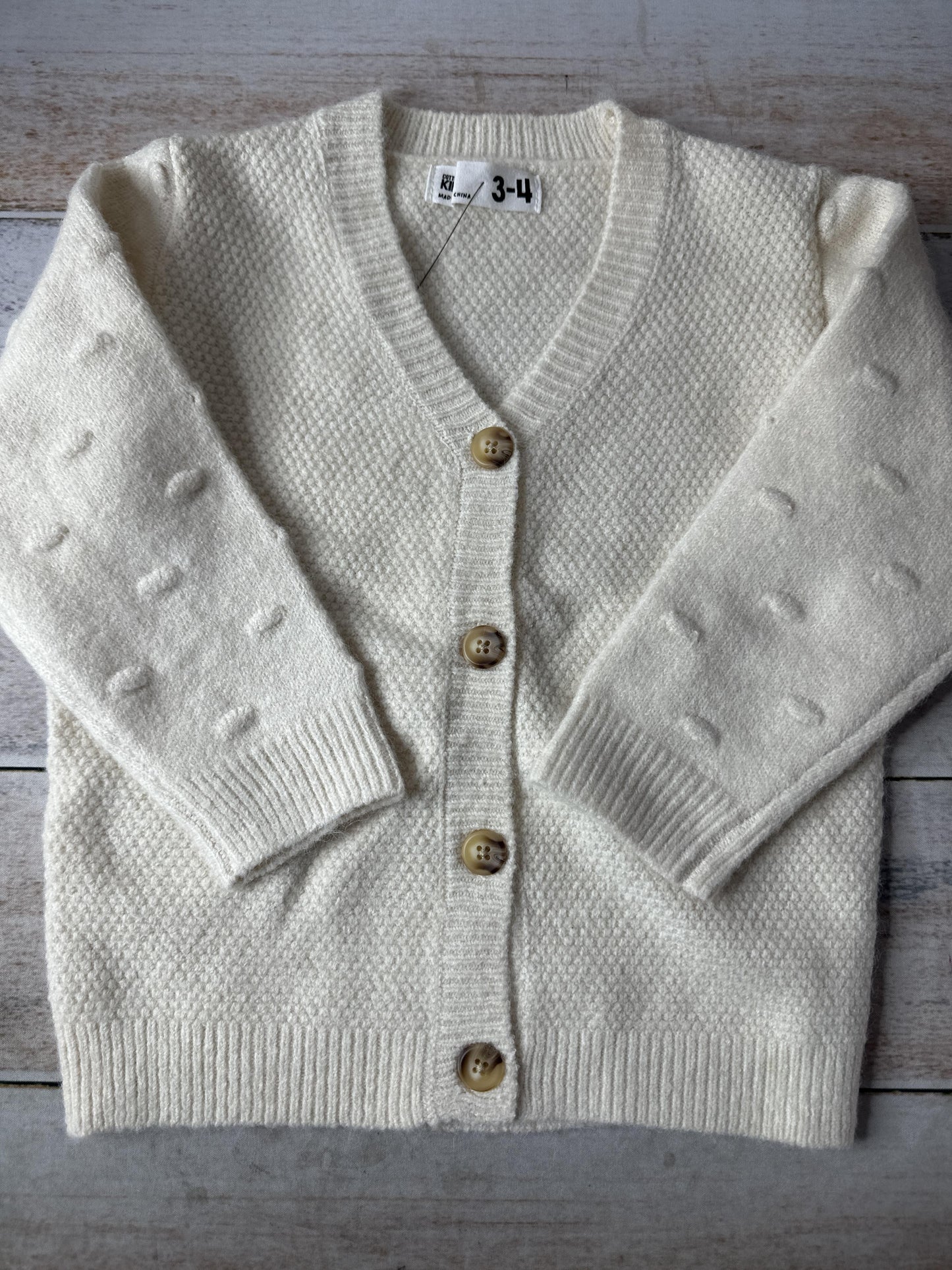 Cotton:on Kids Girls White Sweater Size: 3-4 Years White