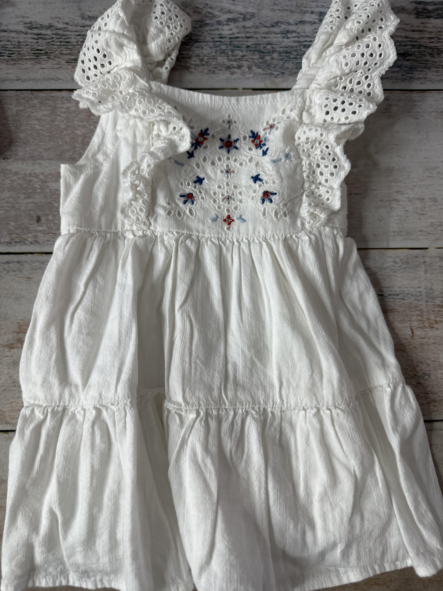 Old Navy Girls White Dress Size: 3-6 months White