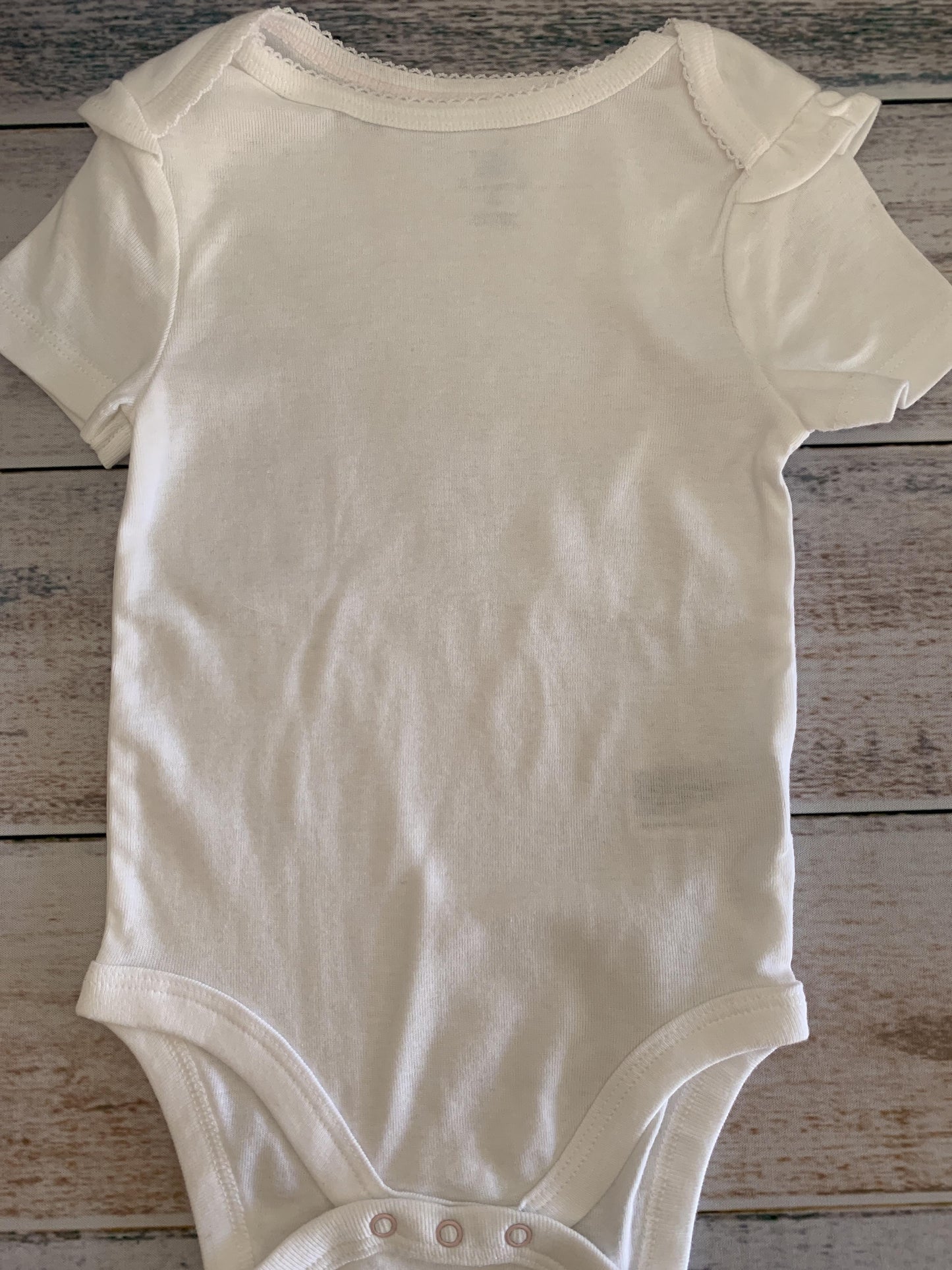 Cloud Island Girls White Onesie Size: 12M White