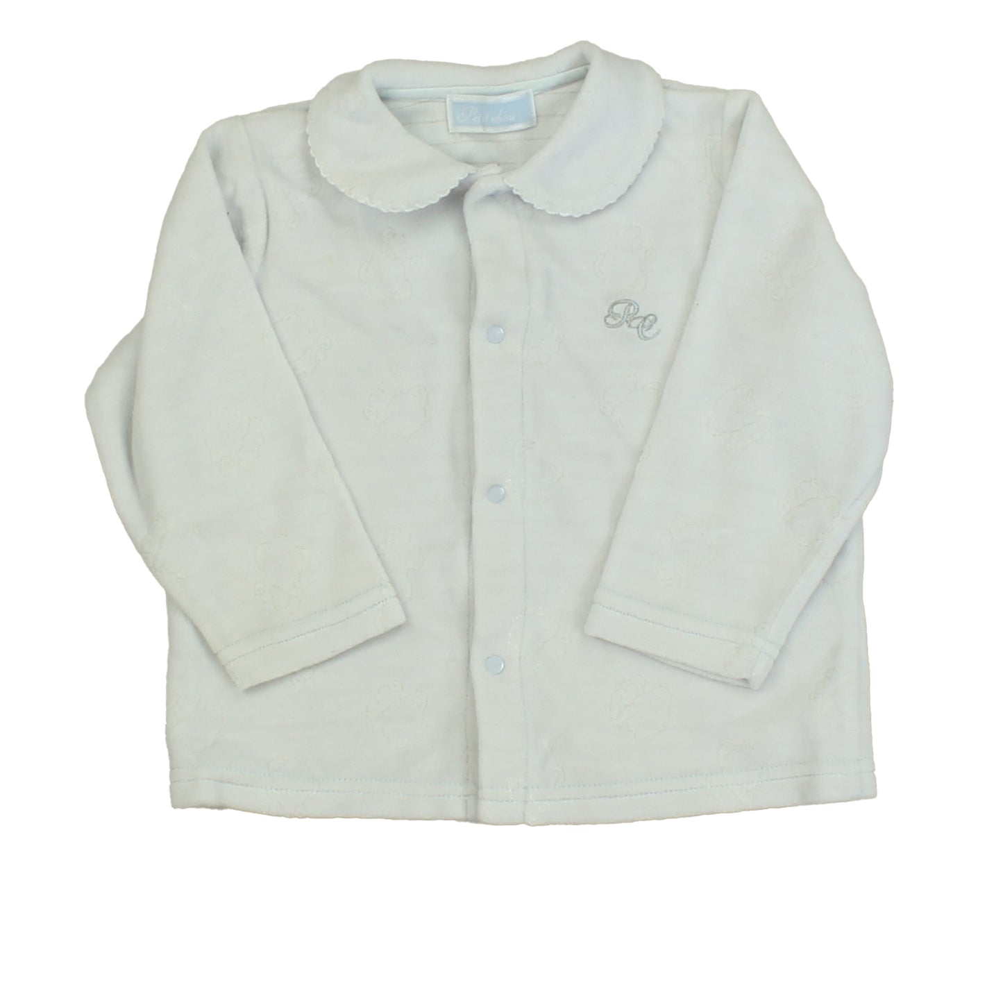 Pel Il Chou Boys White Long Sleeve Shirt Size: 6-12 Months White