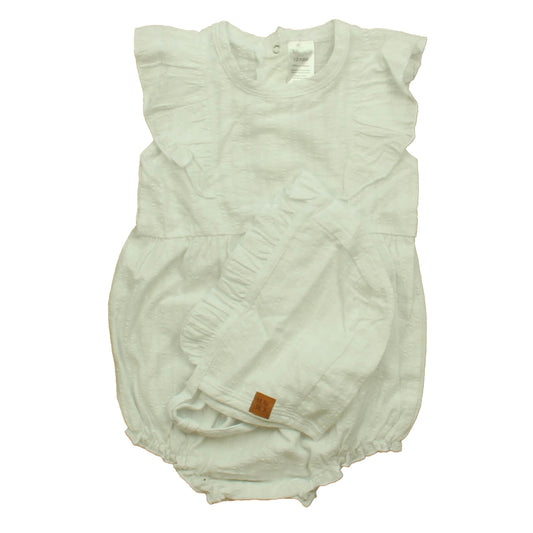 Lila & Jack Girls White Romper Size: 12-18 Months White