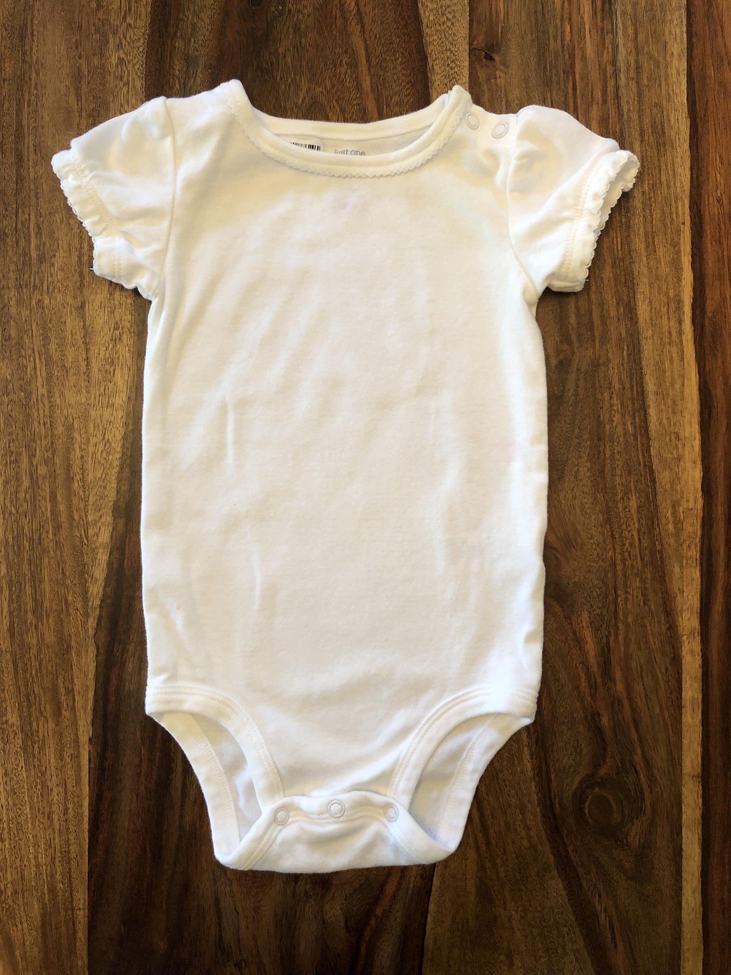 Carters Girls White Onesie Size: 18 months White