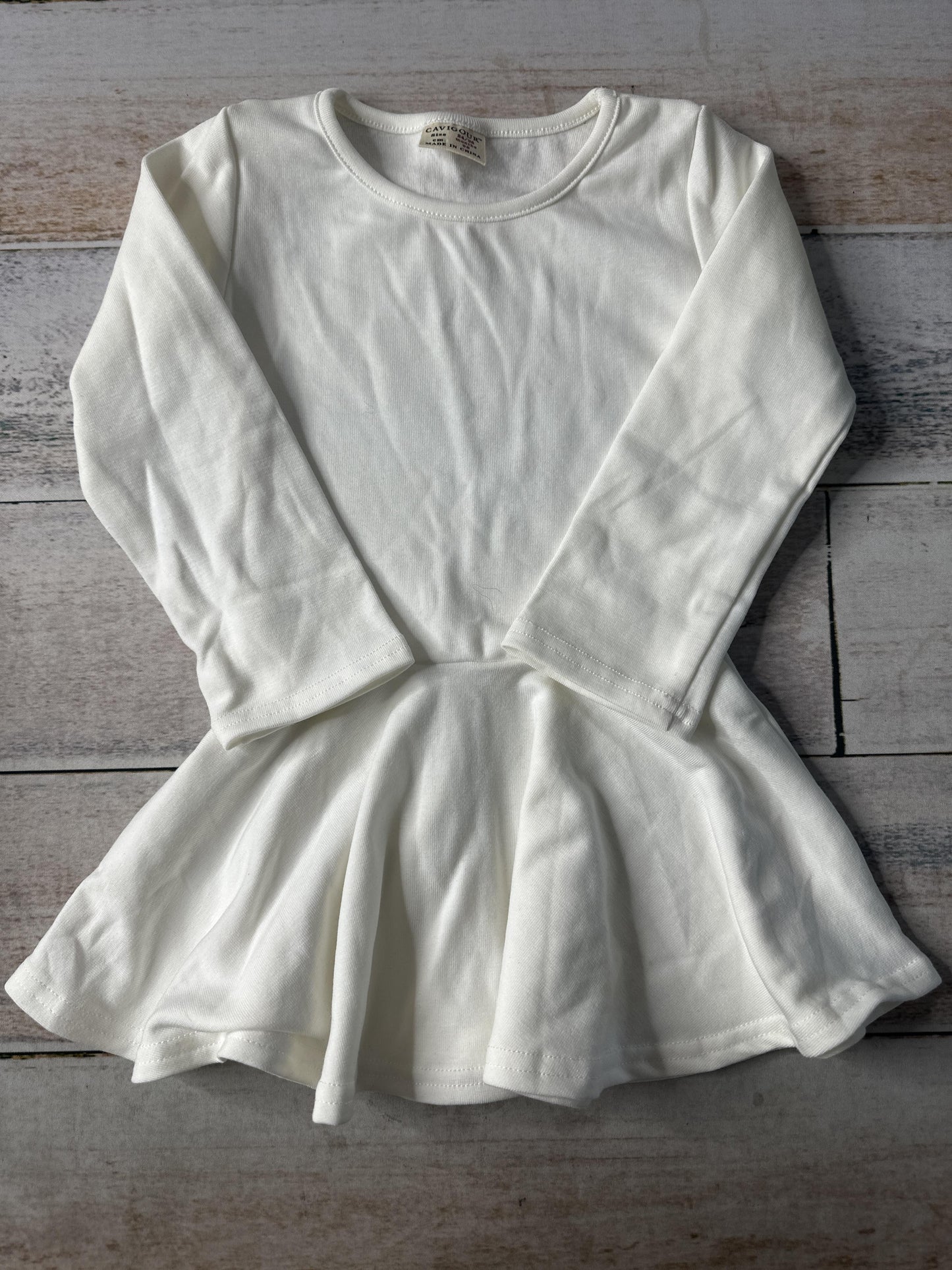Cavigour Girls White Dress Size: 3T White
