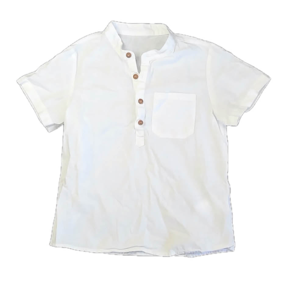 Unknown Brand Girls White Blouse Size: 8 Years White