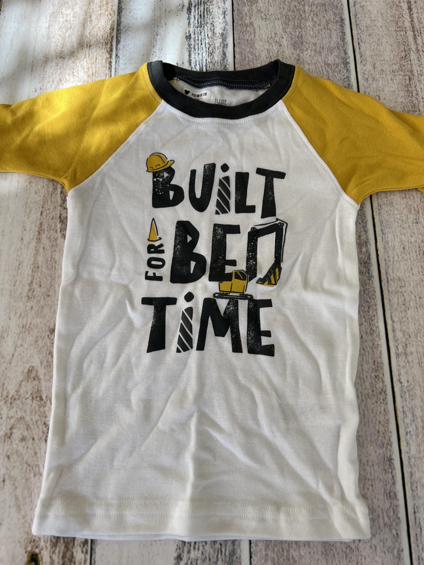 Just Born Boys Yellow | Black | Graphic Pajamas Size: 4T Yellow | Black | Graphic