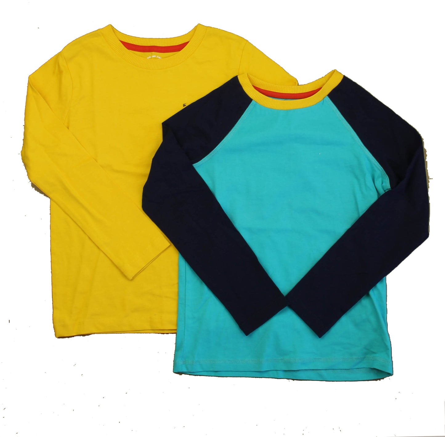 Mightly Boys Yellow | Blue Long Sleeve T-Shirt Size: 6-14 Years Yellow | Blue