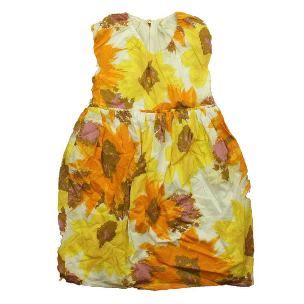 Crewcuts Girls Yellow | Brown Dress Size: 6-7 Years Yellow | Brown