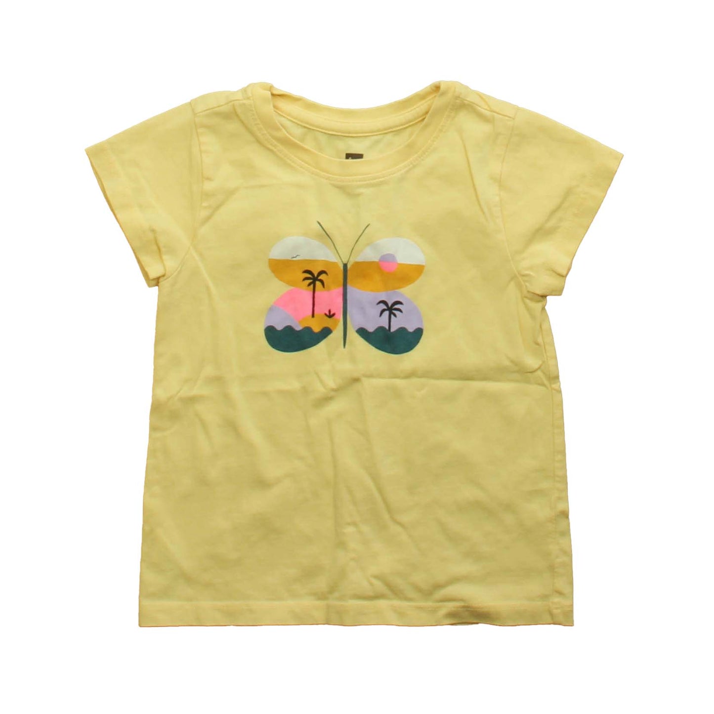 Tea Girls Yellow | Butterfly T-Shirt Size: 3T