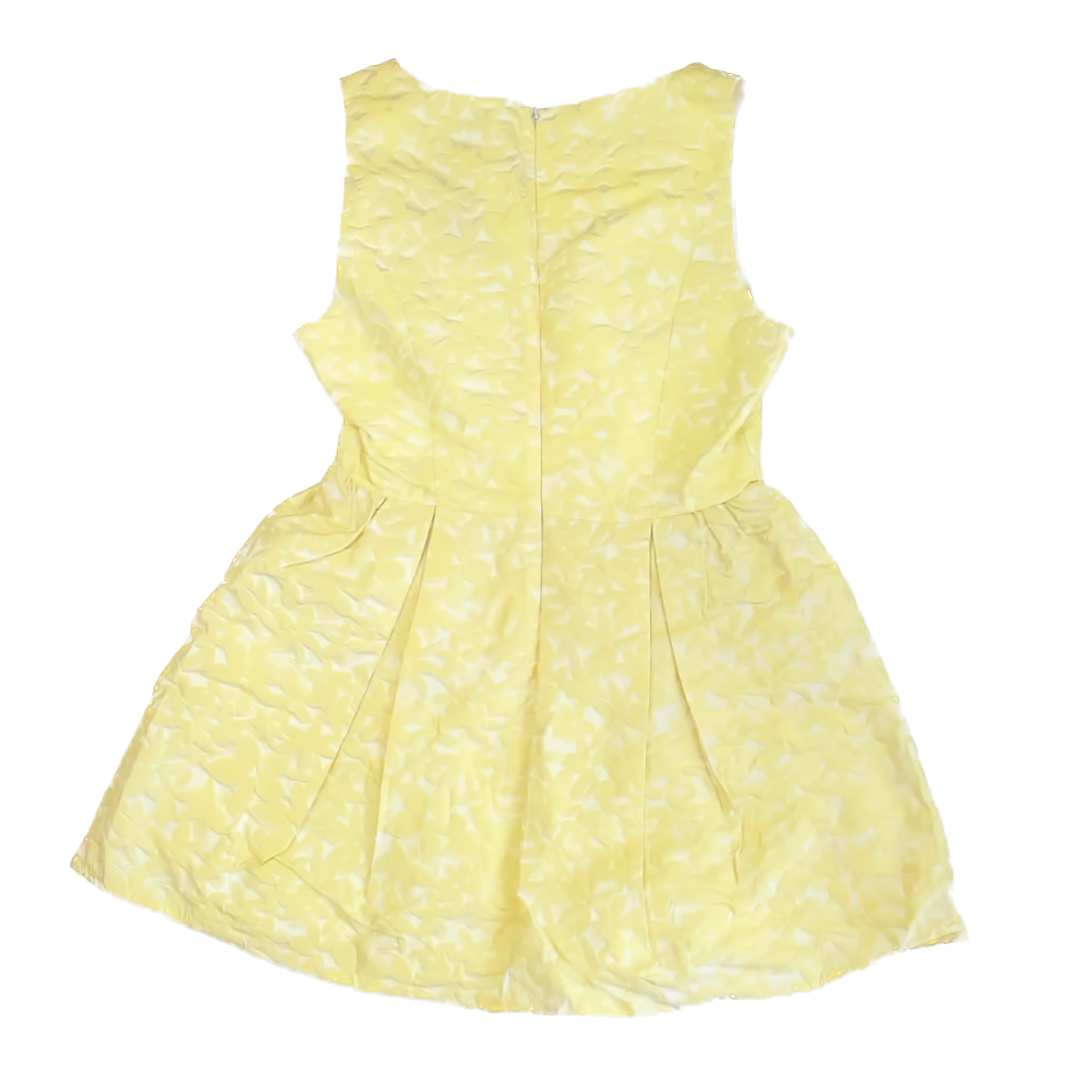 Jun & Ivy Girls Yellow Floral Dress Size: Junior Large Yellow Floral