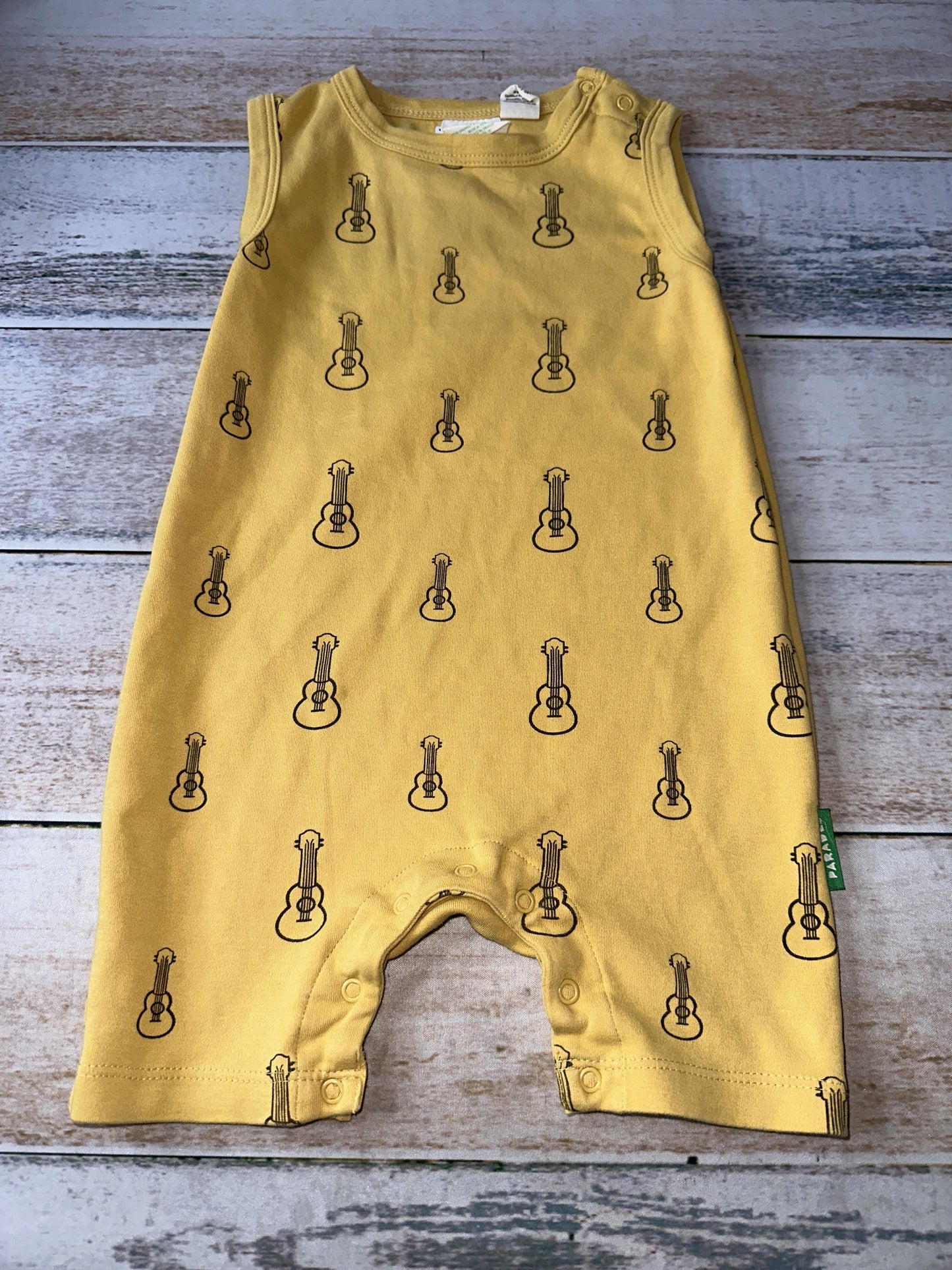Parade Unisex Yellow | guitars Romper Size: 3T Yellow | guitars