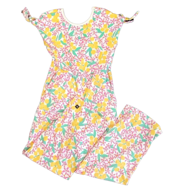 Tea Collection Girls Yellow Lemons Romper Size: 10 Years Yellow Lemons
