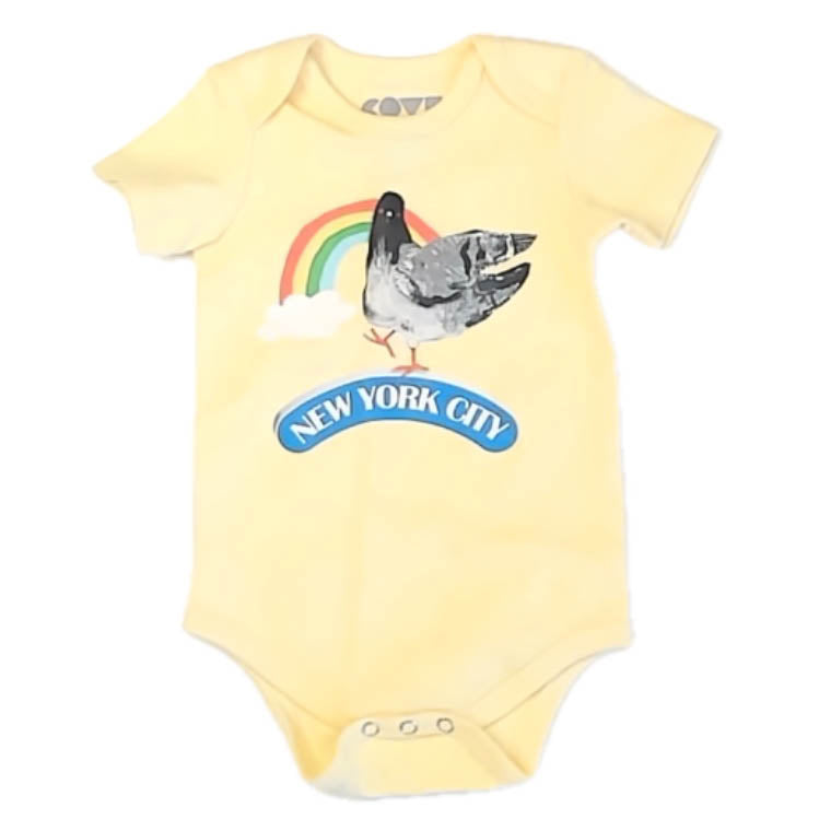 Cove Unisex Yellow NYC Onesie Size: 6 Months Yellow NYC