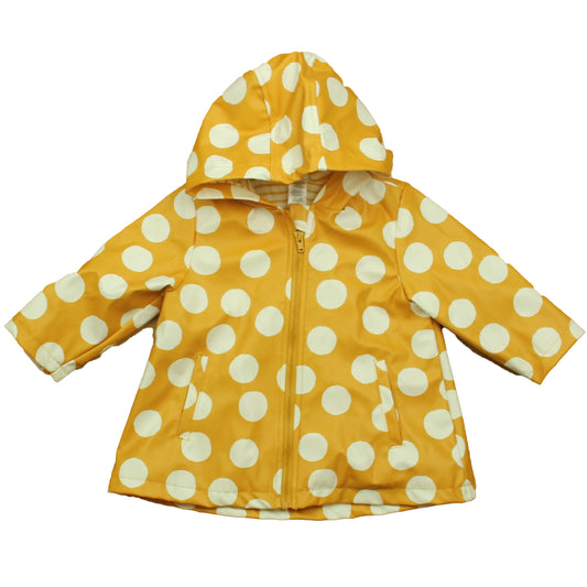 Little Me Girls Yellow Polka Dots Rain Coat Size: 12 Months Yellow Polka Dots