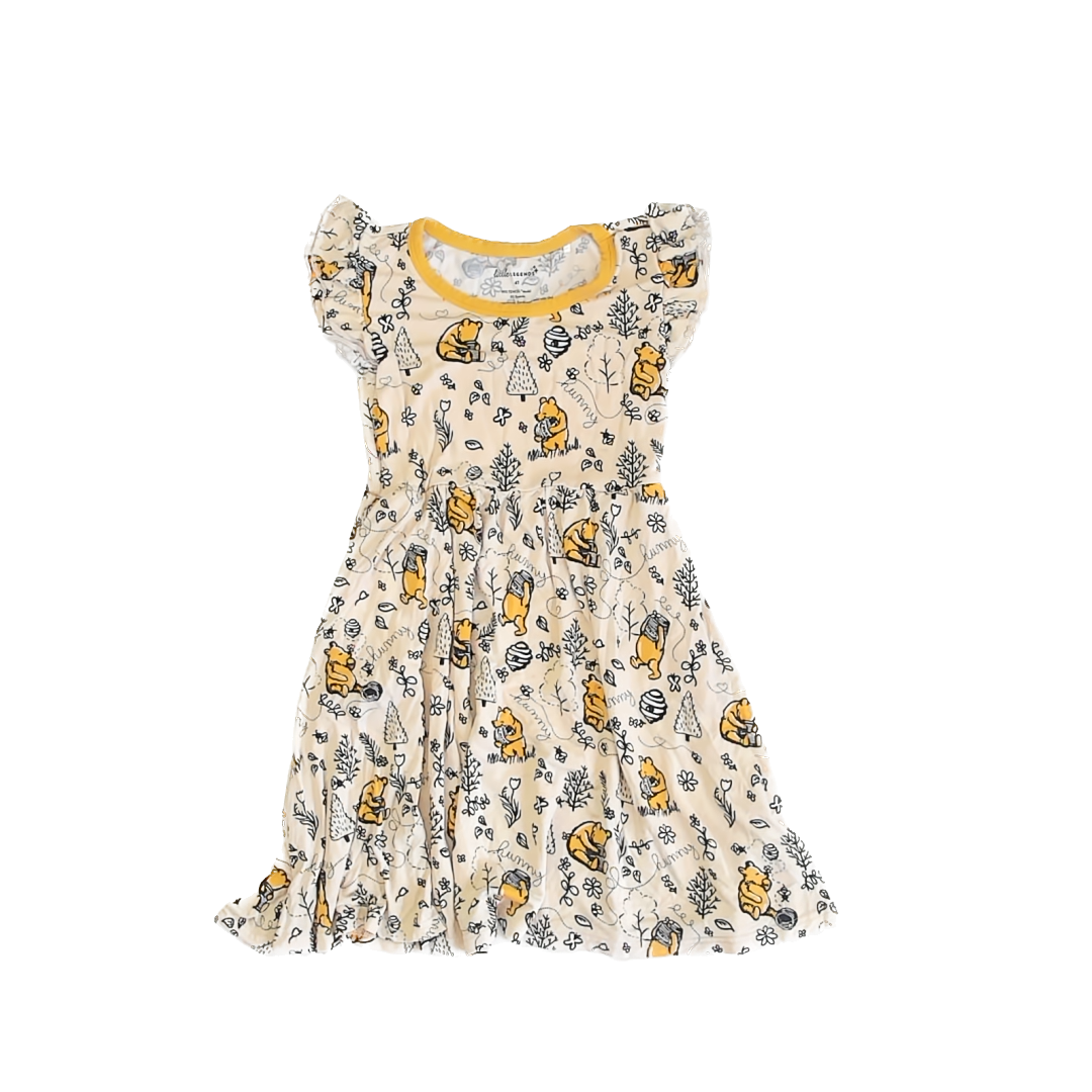Little Legends Girls Yellow | Pooh Bear Dress Size: 4T Yellow | Pooh Bear