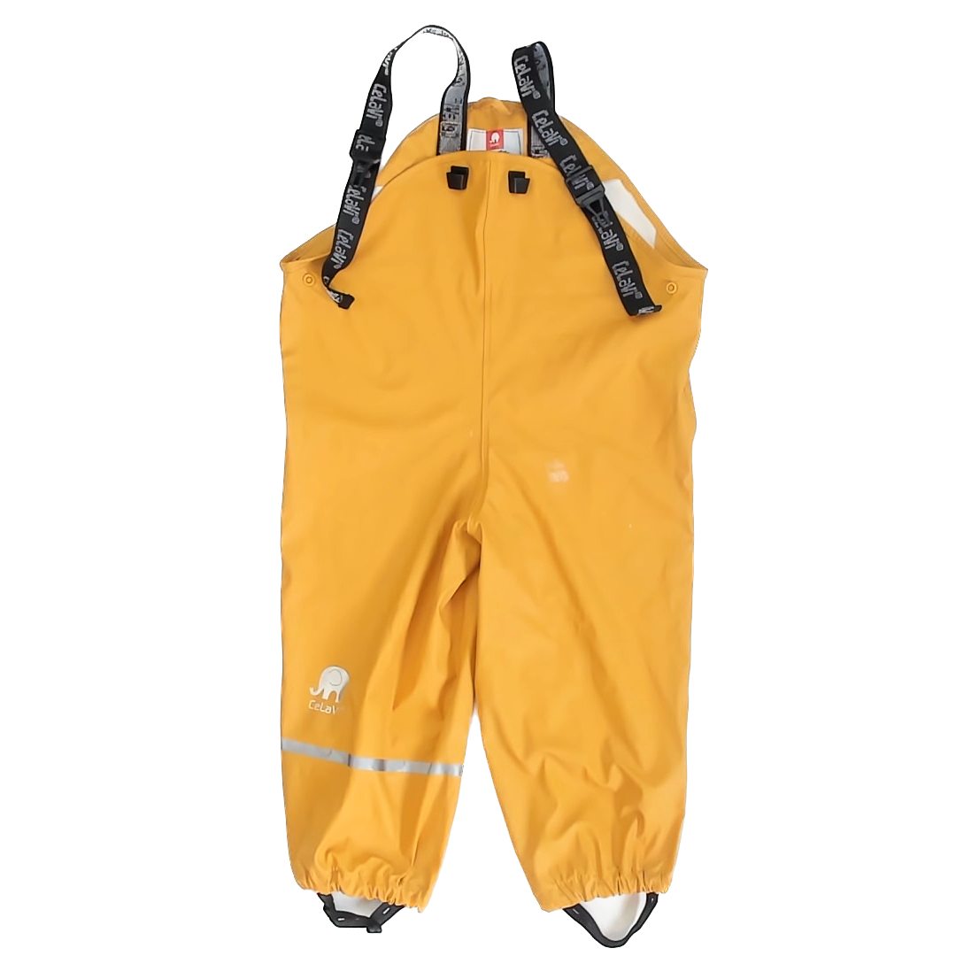CelaVi Unisex Yellow Rain Pants Size: 2T Yellow Rain