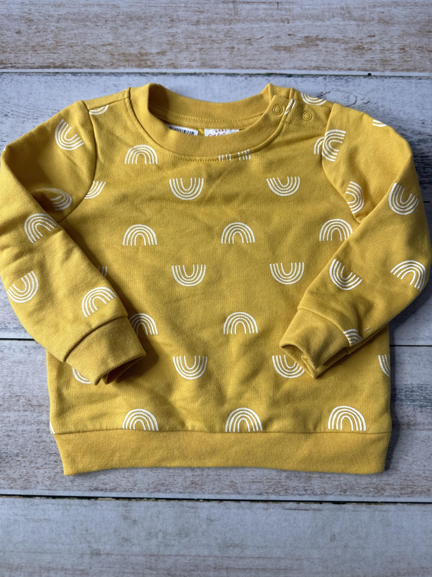 Cat & Jack Unisex Yellow | Rainbow Sweater Size: 12 months Yellow | Rainbow