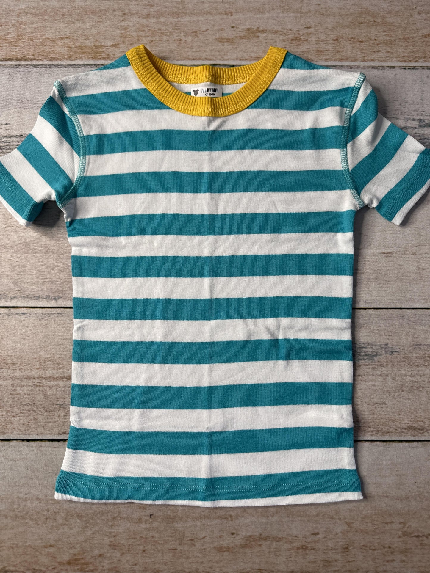 Mightly Unisex Yellow | Teal Pajamas Size: 5T Yellow | Teal