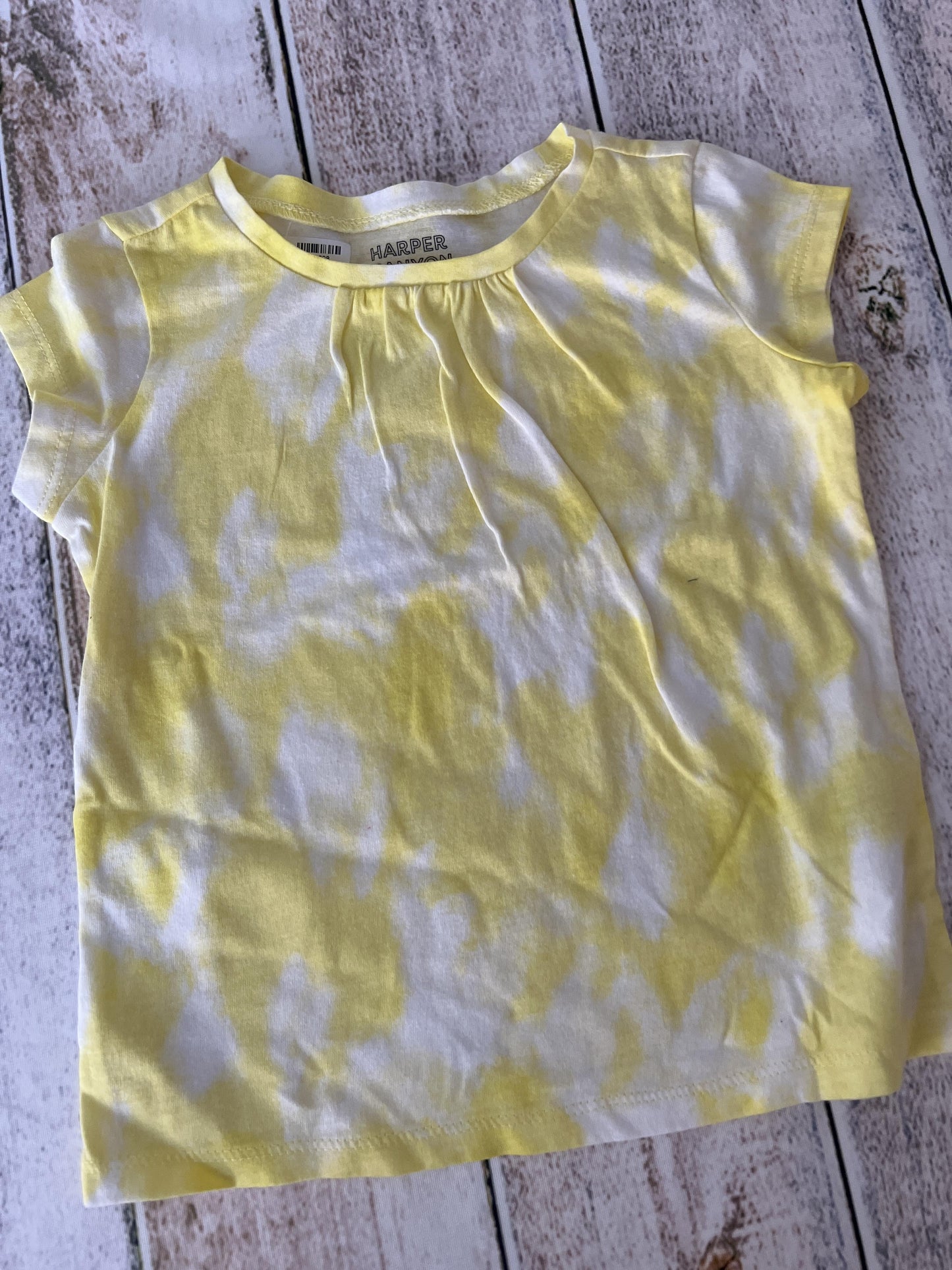 Harper Canyon Girls Yellow | Tie Dye T-Shirt Size: 3T Yellow | Tie Dye