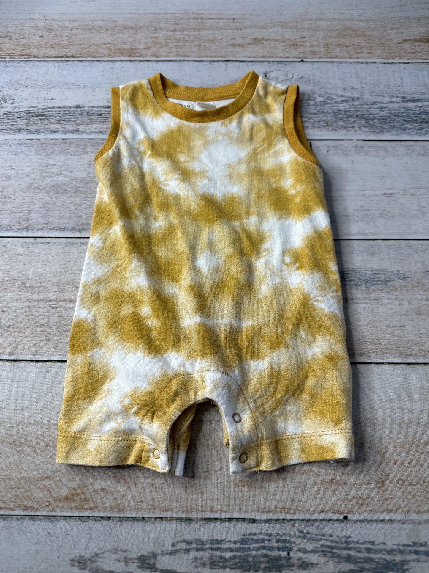 PL Baby Unisex Yellow | Tie Dye Romper Size: 9 months Yellow | Tie Dye