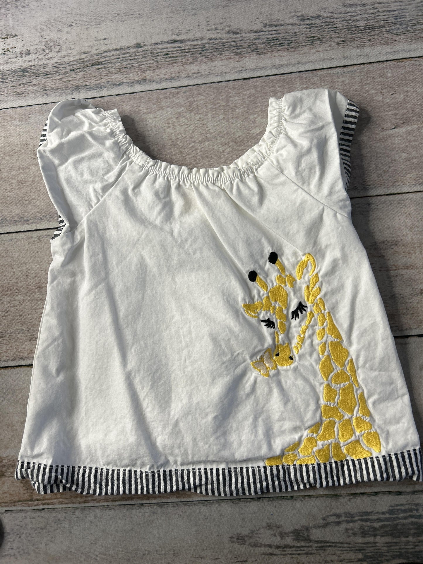 Gymboree Girls Yellow | White | animals Short Sleeve Shirt Size: 12-18 months Yellow | White | animals