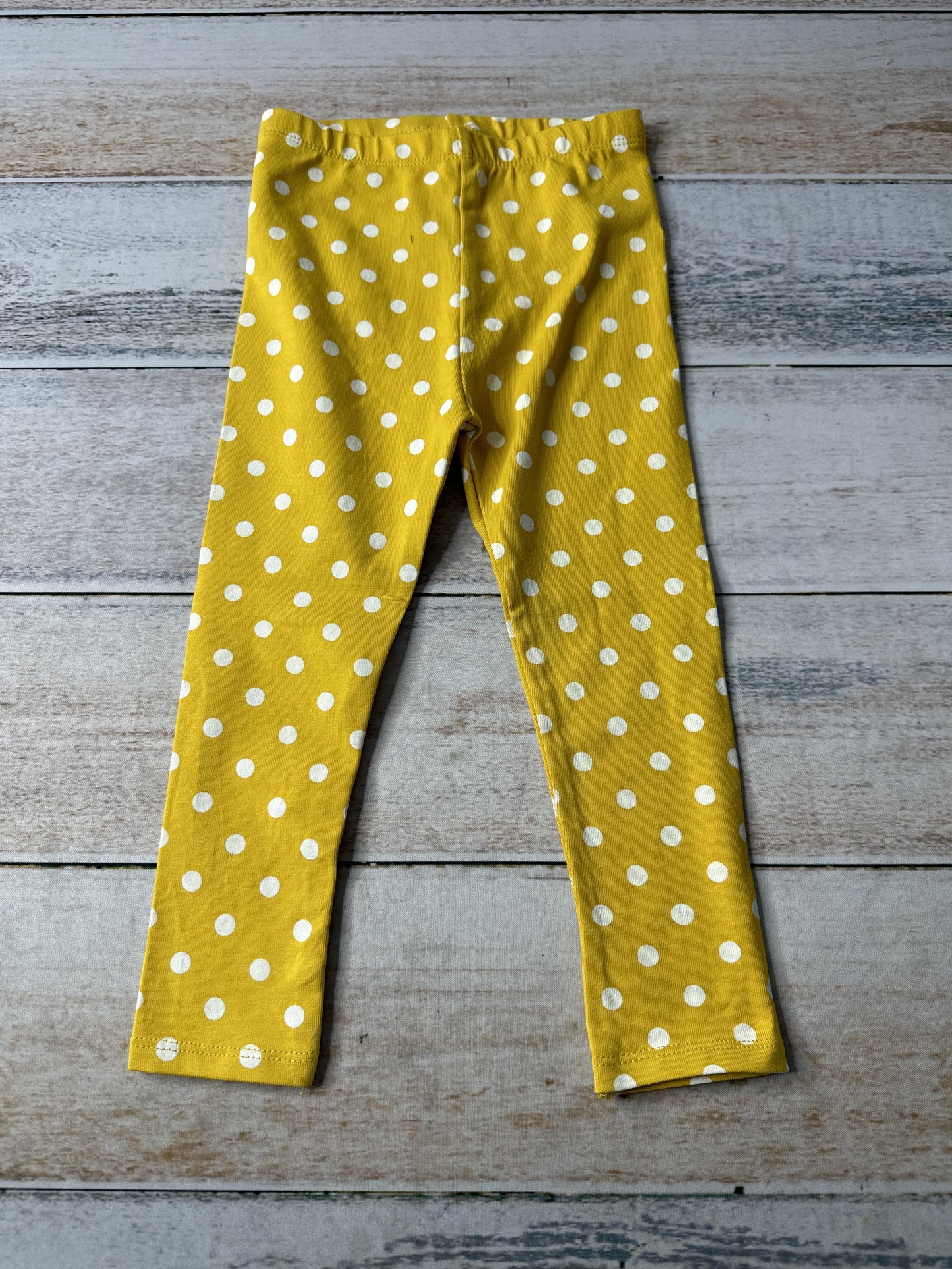 Mighty Goods Girls Yellow | White | Dots Pants Size: 2T Yellow | White | Dots