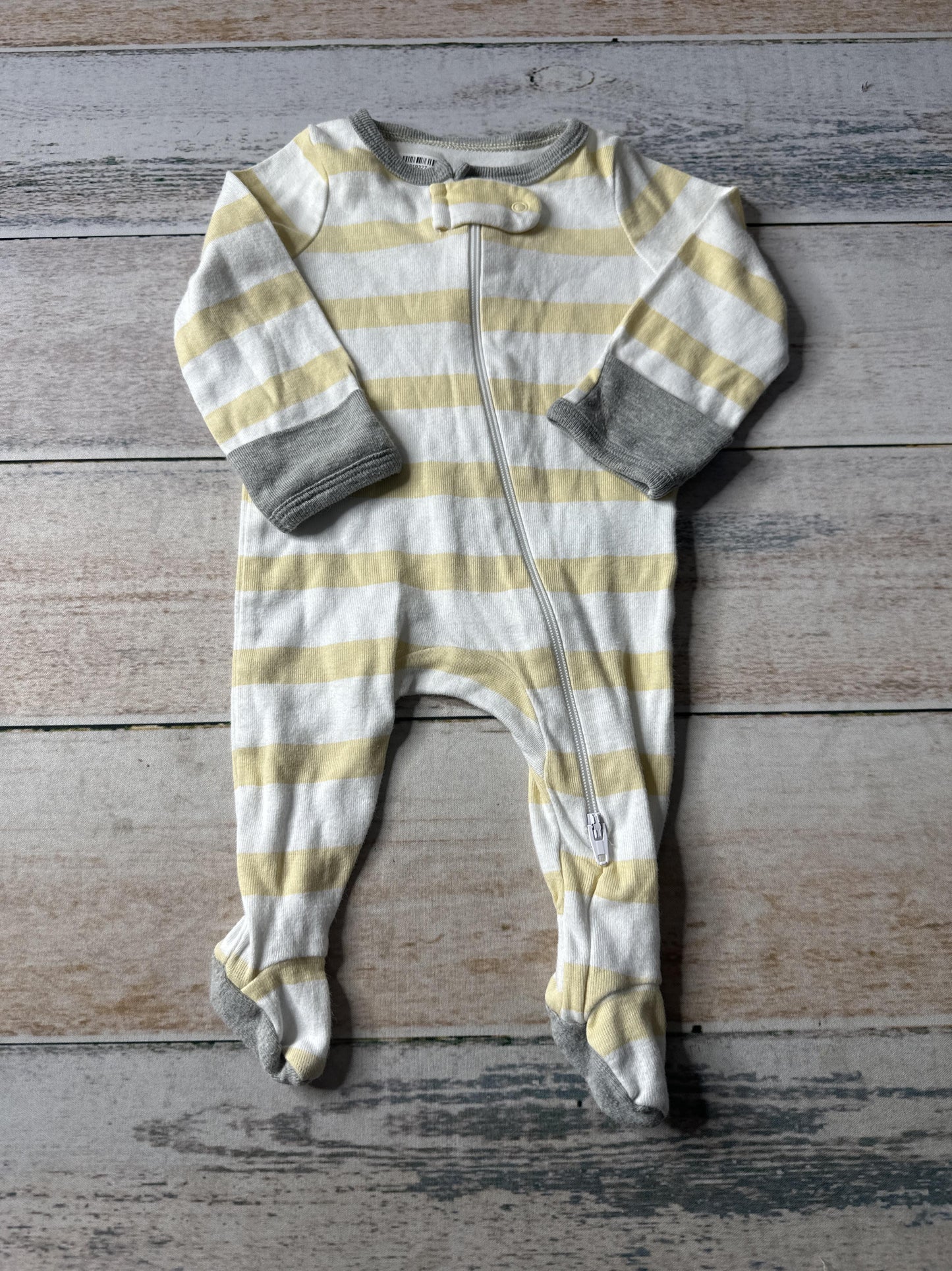 Cloud Island Boys Yellow | White | Stripe Pajamas Size: Newborn Yellow | White | Stripe