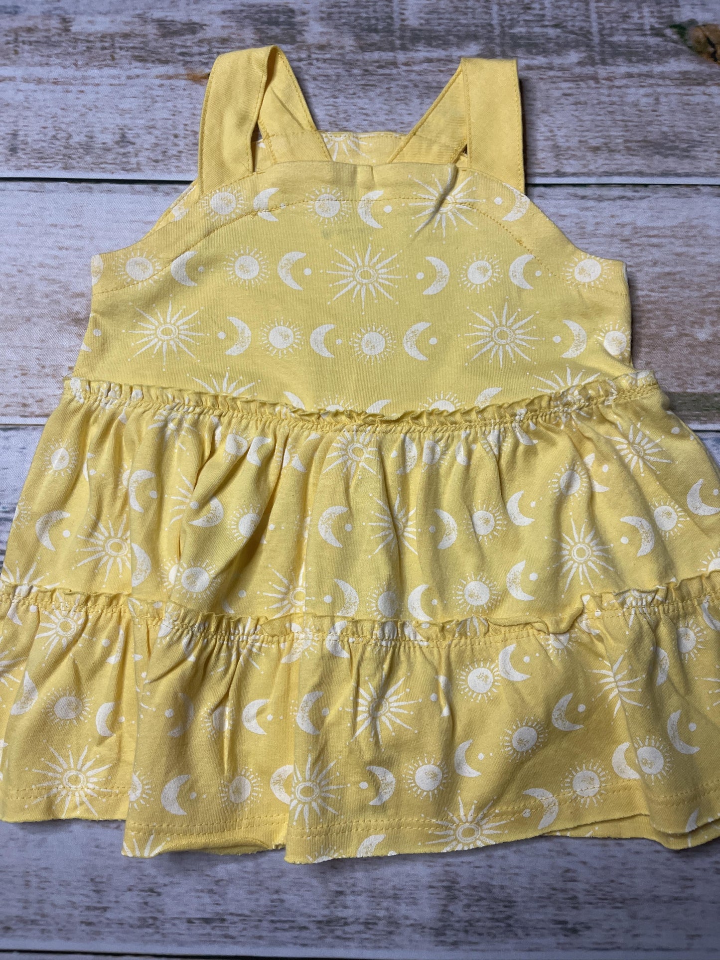 Burt's Bees Girls Yellow | White Tank Top Size: 12 months Yellow | White