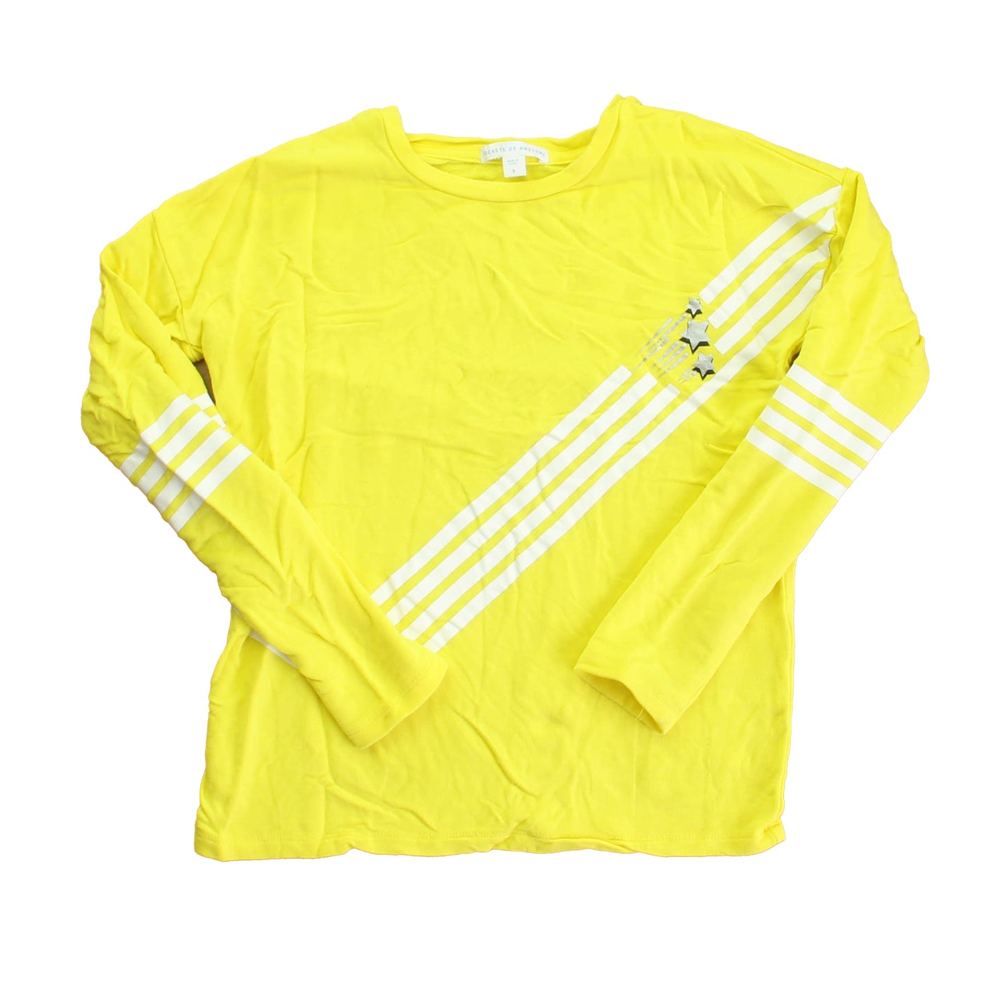Rockets Of Awesome Girls Yellow | White Long Sleeve Shirt Size: 8 Years Yellow | White