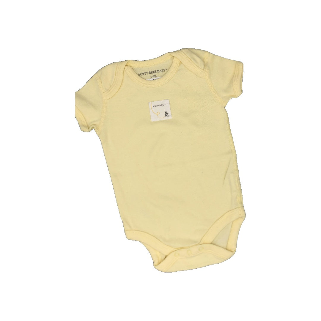 Burt's Bees Girls Yellow Onesie Size: 3-6 months Yellow