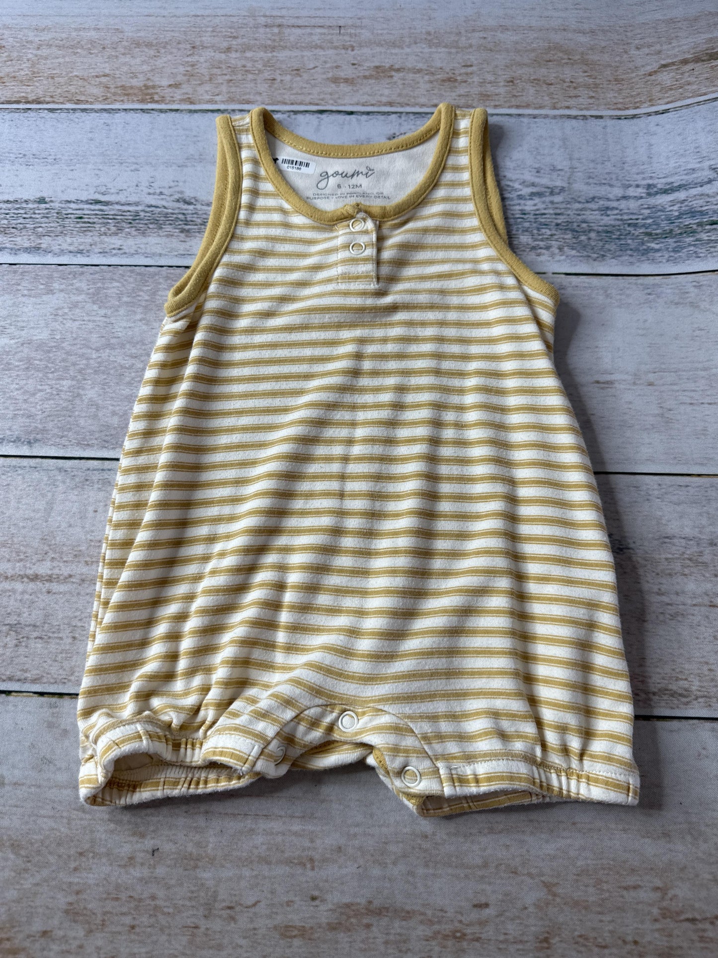 Goumi Boys Yellow Romper Size: 6-12 months Yellow