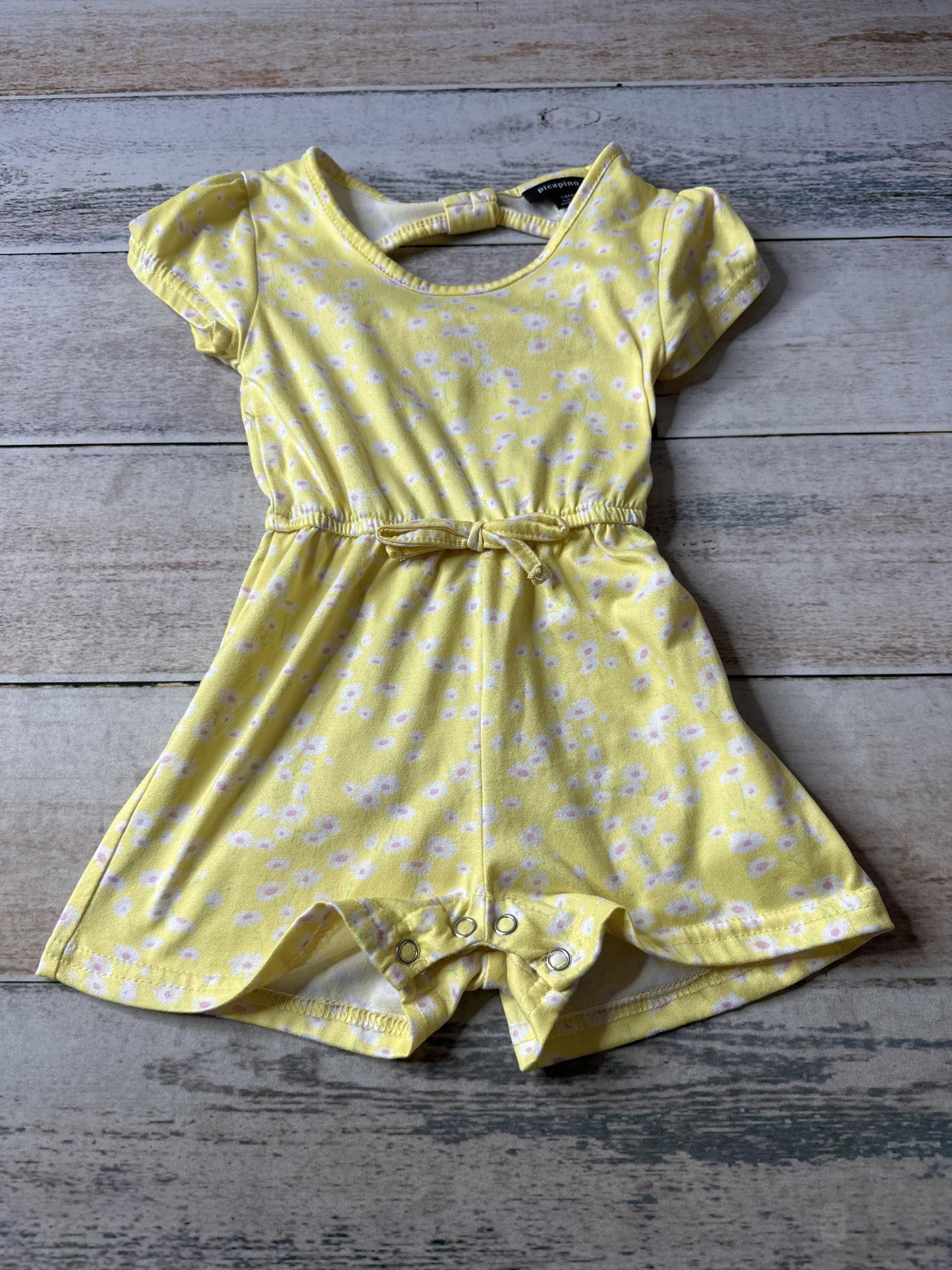 Picapino Girls Yellow Romper Size: 18 months Yellow