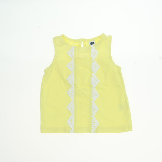Janie and Jack Girls Yellow Tank Top Size: 18-24 Months Yellow