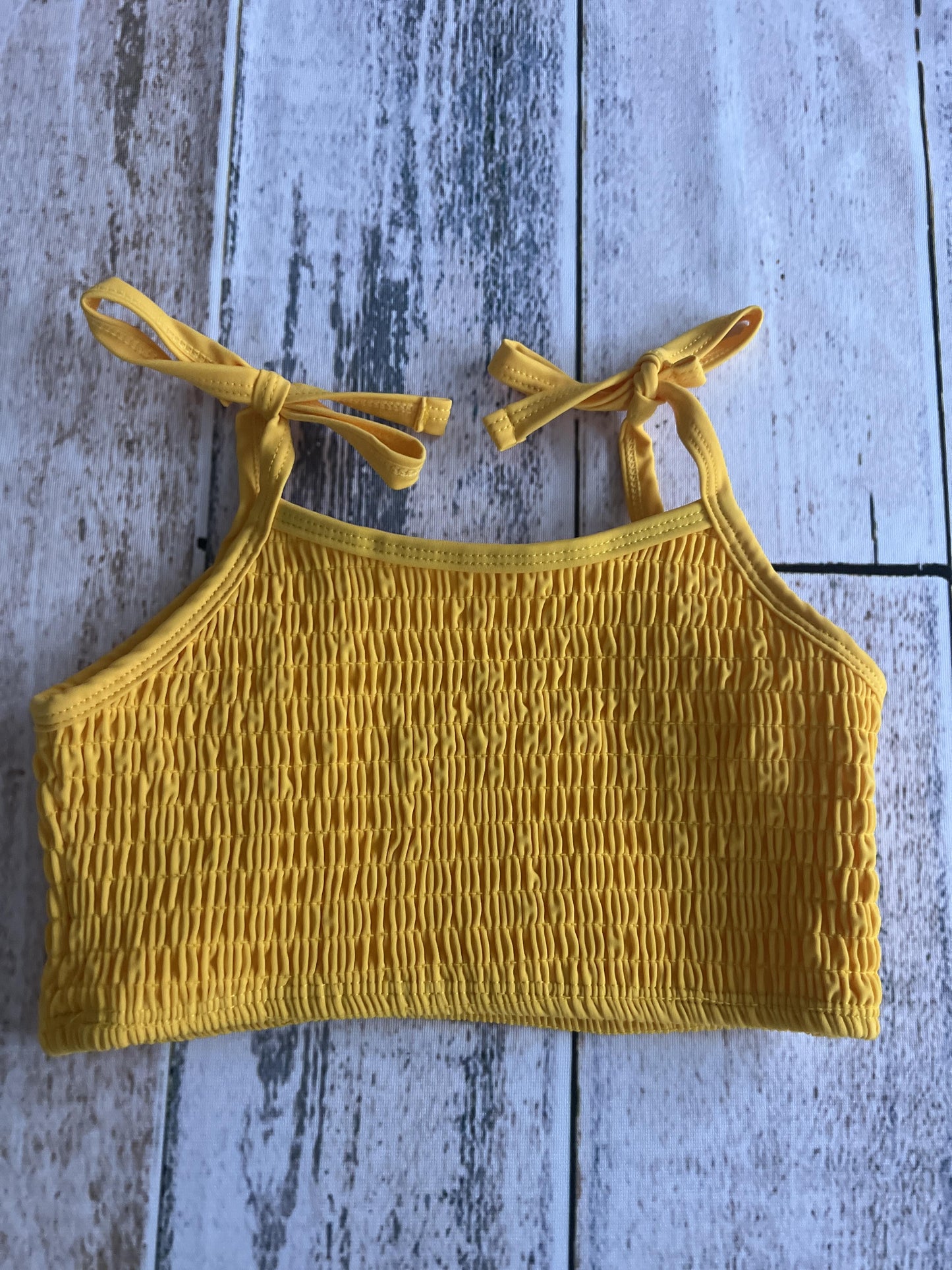 Tiny Tribe Girls Yellow Swimwear Size: 4-5 Years Yellow