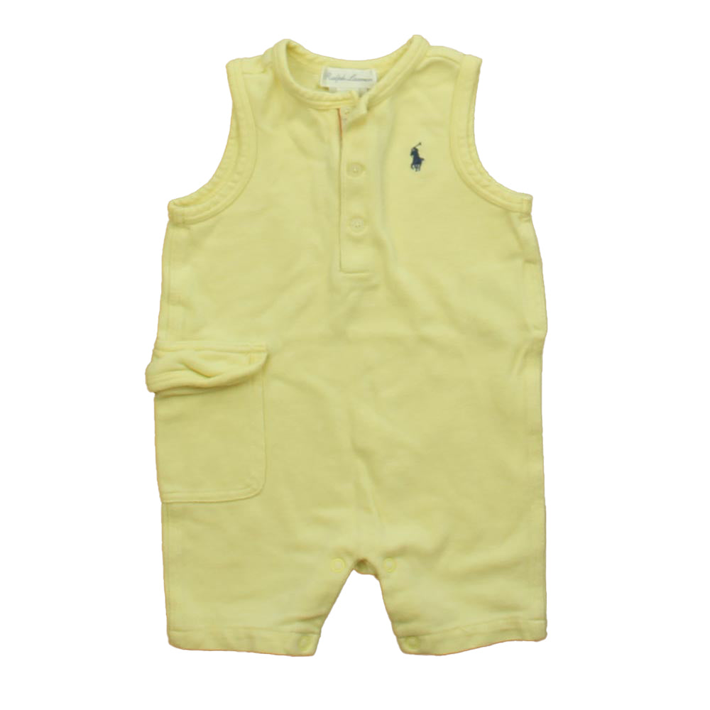 Ralph Lauren Boys Yellow Romper Size: 6 Months Yellow