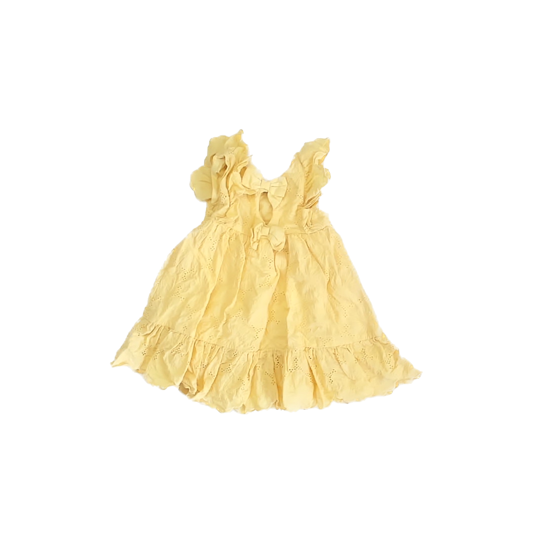 Catherine Malandrino Girls Yellow Sun Dress Size: 12 Months Yellow