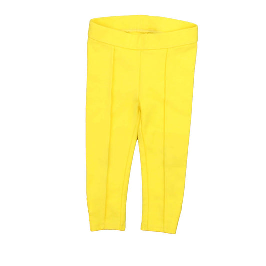 Janie and Jack Girls Yellow Leggings Size: 12-18 Months Yellow