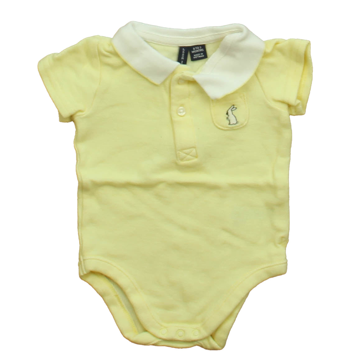 Janie and Jack Boys Yellow Onesie Size: 0-3 Months Yellow