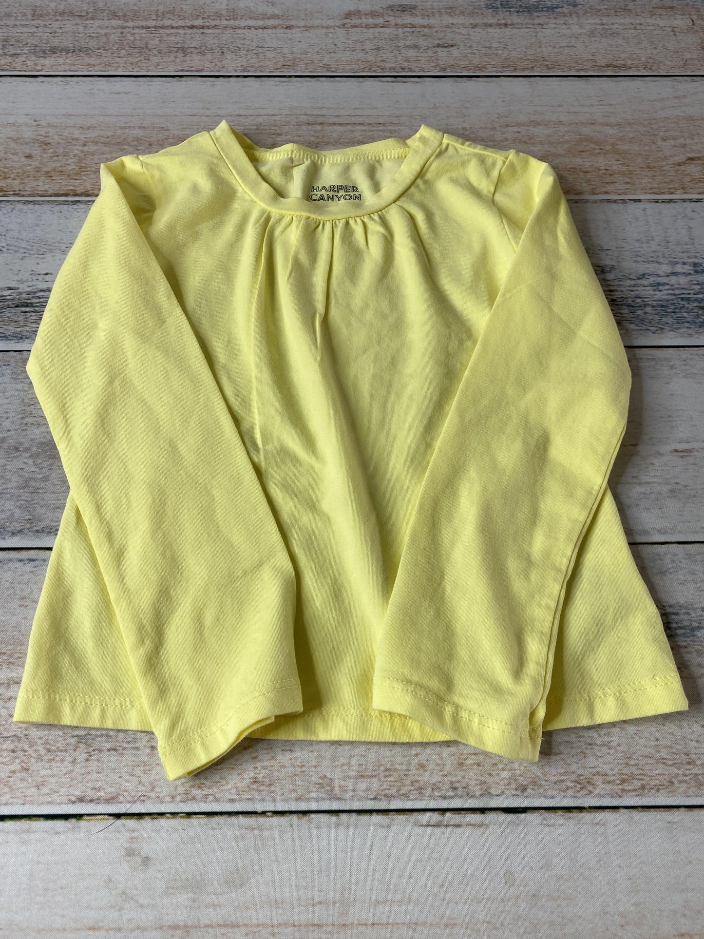 Harper Canyon Girls Yellow Long Sleeve Shirt Size: 4T Yellow