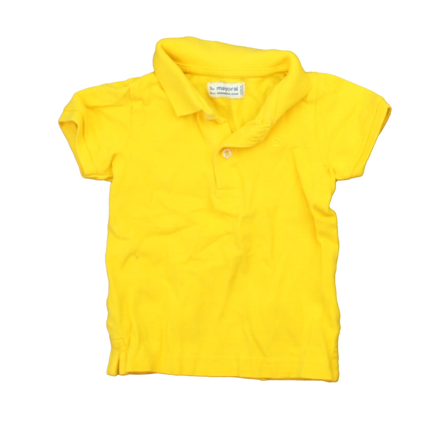 Mayoral Boys Yellow Polo Shirt Size: 9 Months Yellow