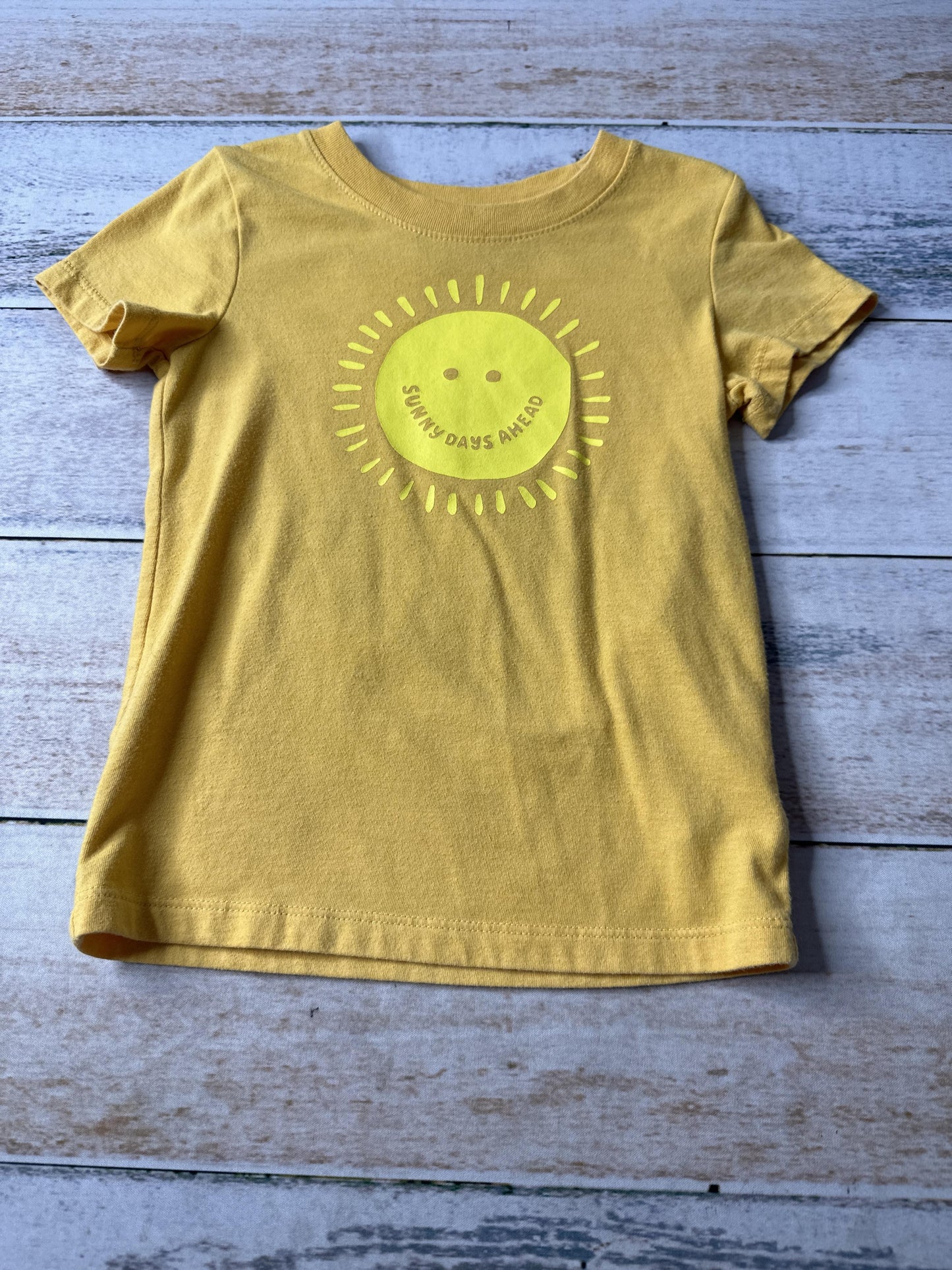 Cat & Jack Unisex Yellow T-Shirt Size: 2T Yellow
