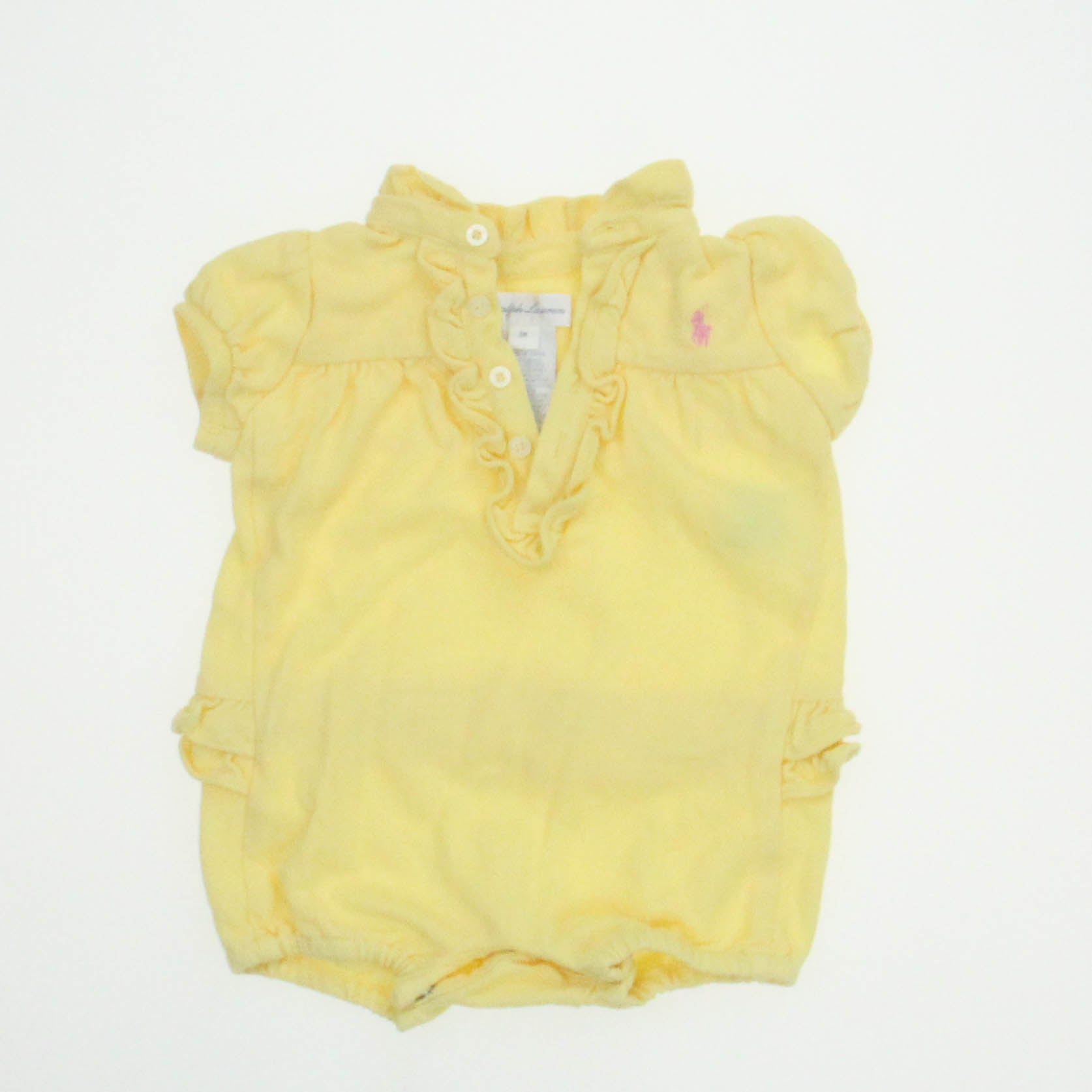 Ralph Lauren Girls Yellow Romper Size: 3 Months Yellow