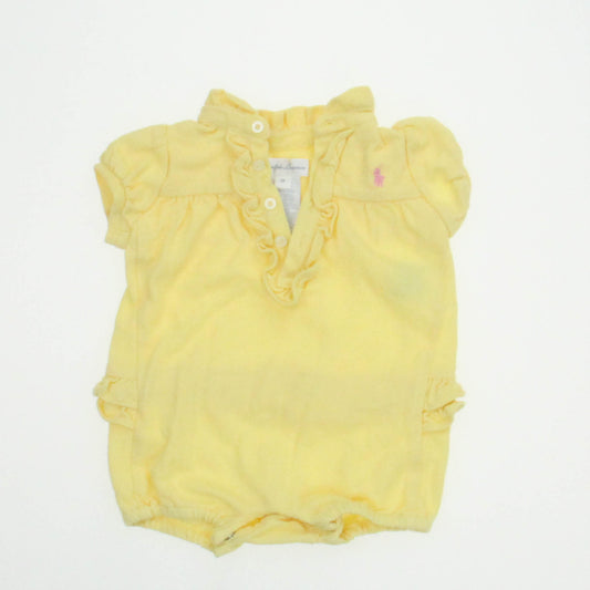 Ralph Lauren Girls Yellow Romper Size: 3 Months Yellow