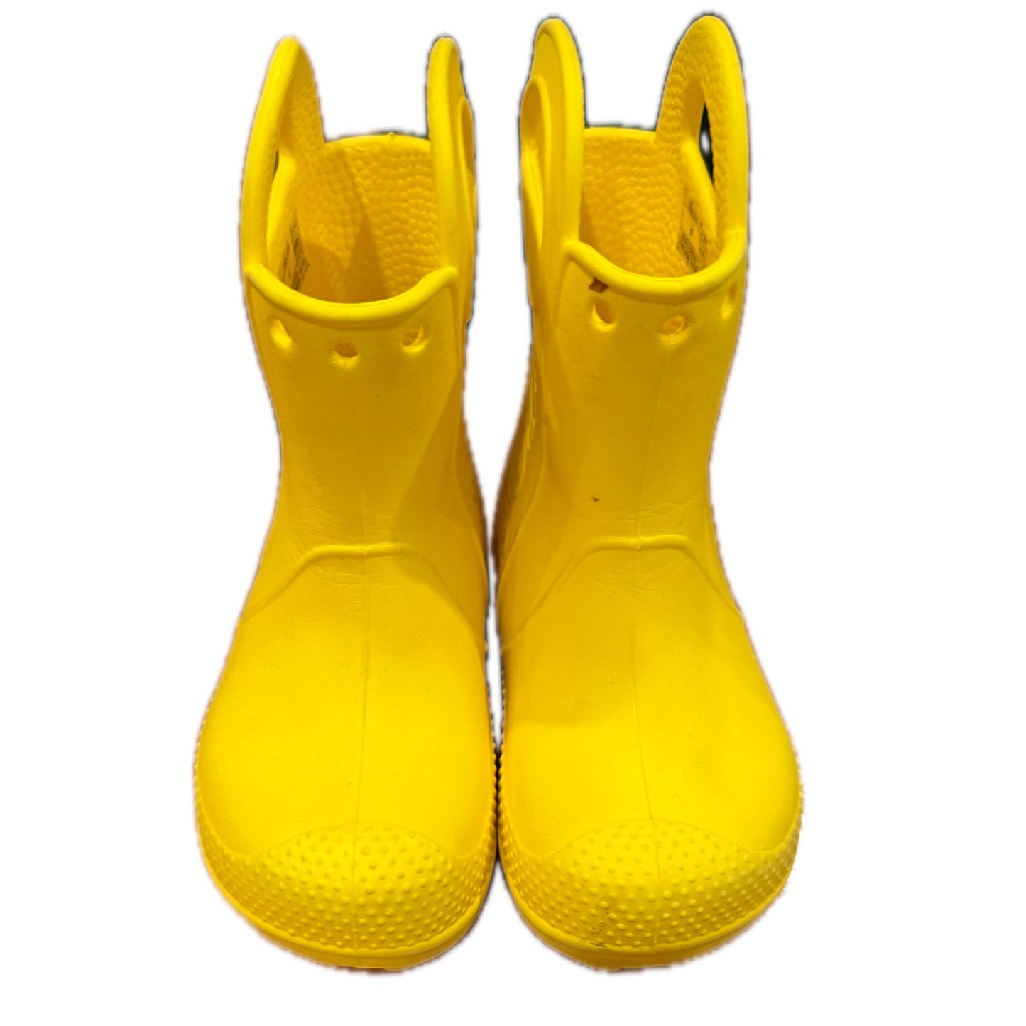 Crocs Unisex Yellow Rain Boots Size: 7 Toddler Yellow