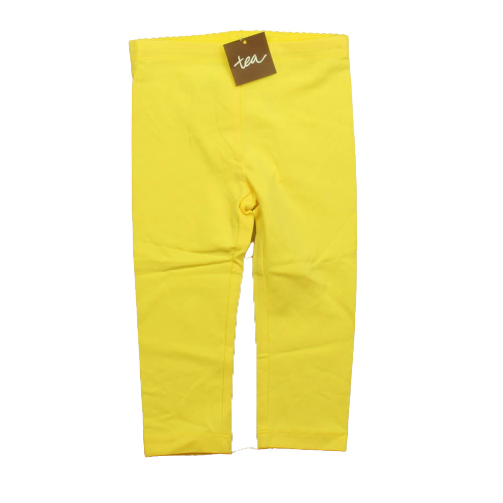 Tea Girls Yellow Leggings Size: 4T Yellow