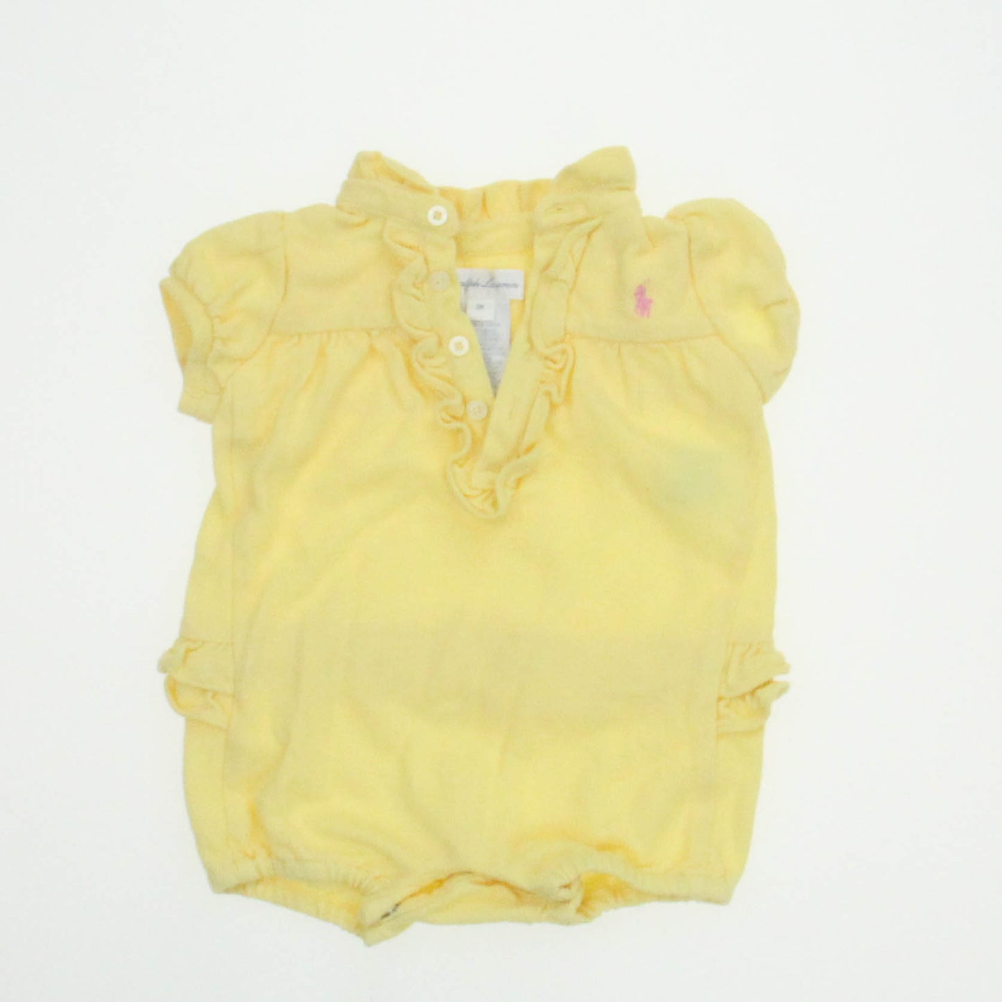 Ralph Lauren Girls Yellow Romper Size: 3 Months Yellow