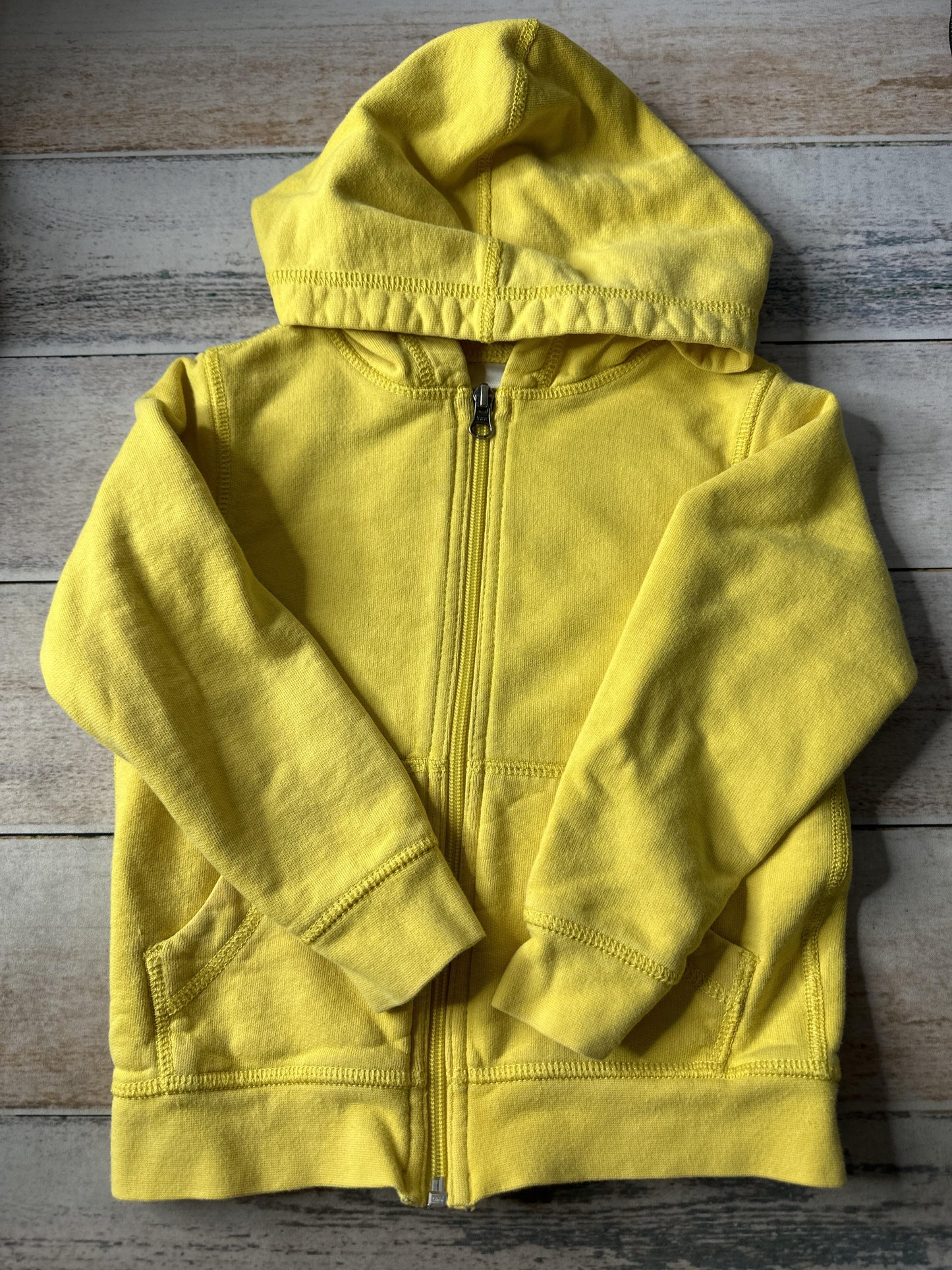Hanna Andersson Unisex Yellow Hoodie Size: 4T Yellow