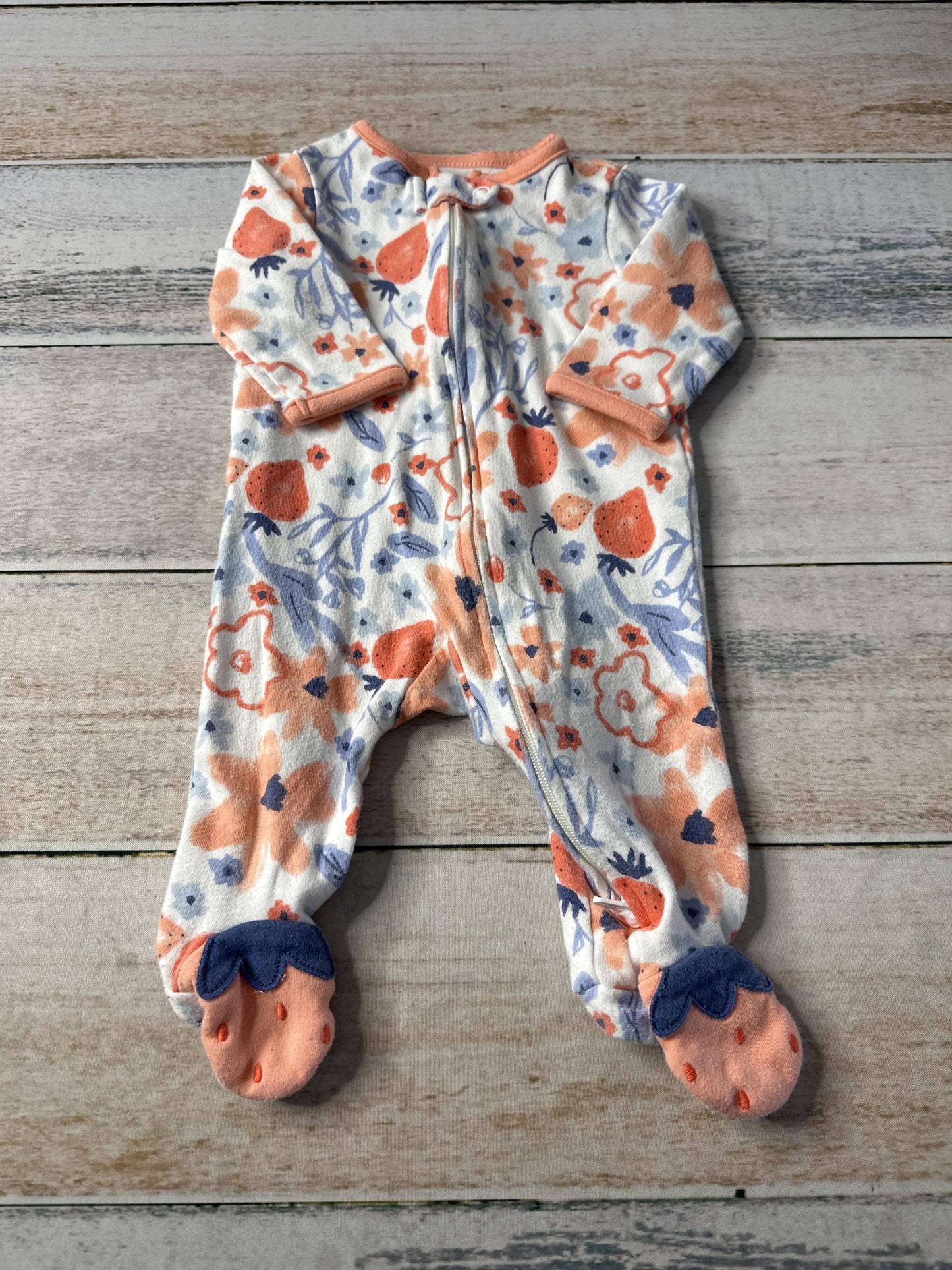 Unisex Pajamas Size: 0-3 months
