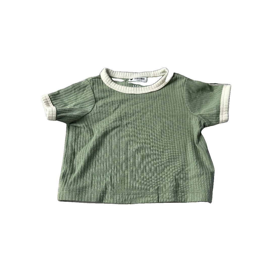 Cat & Jack Unisex Button Down Short Sleeve Size: 0-3 months