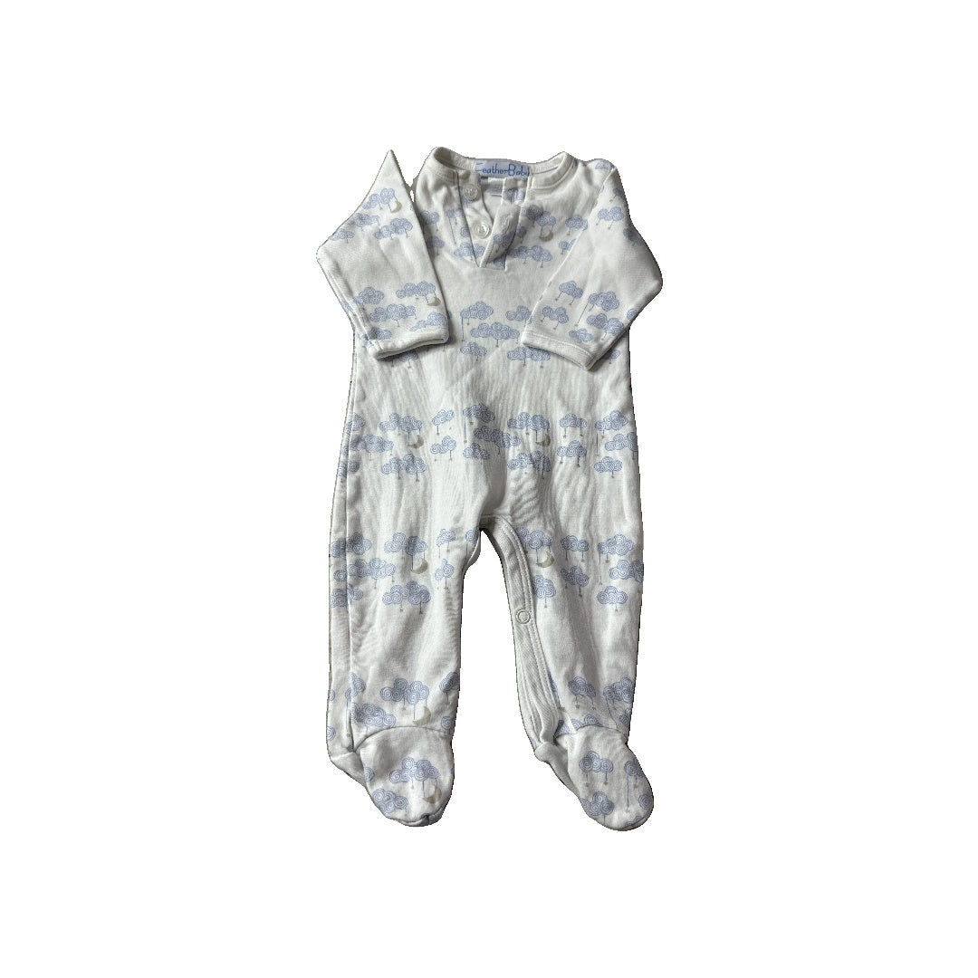 Feather Baby Unisex Pajamas Size: 0-3 months