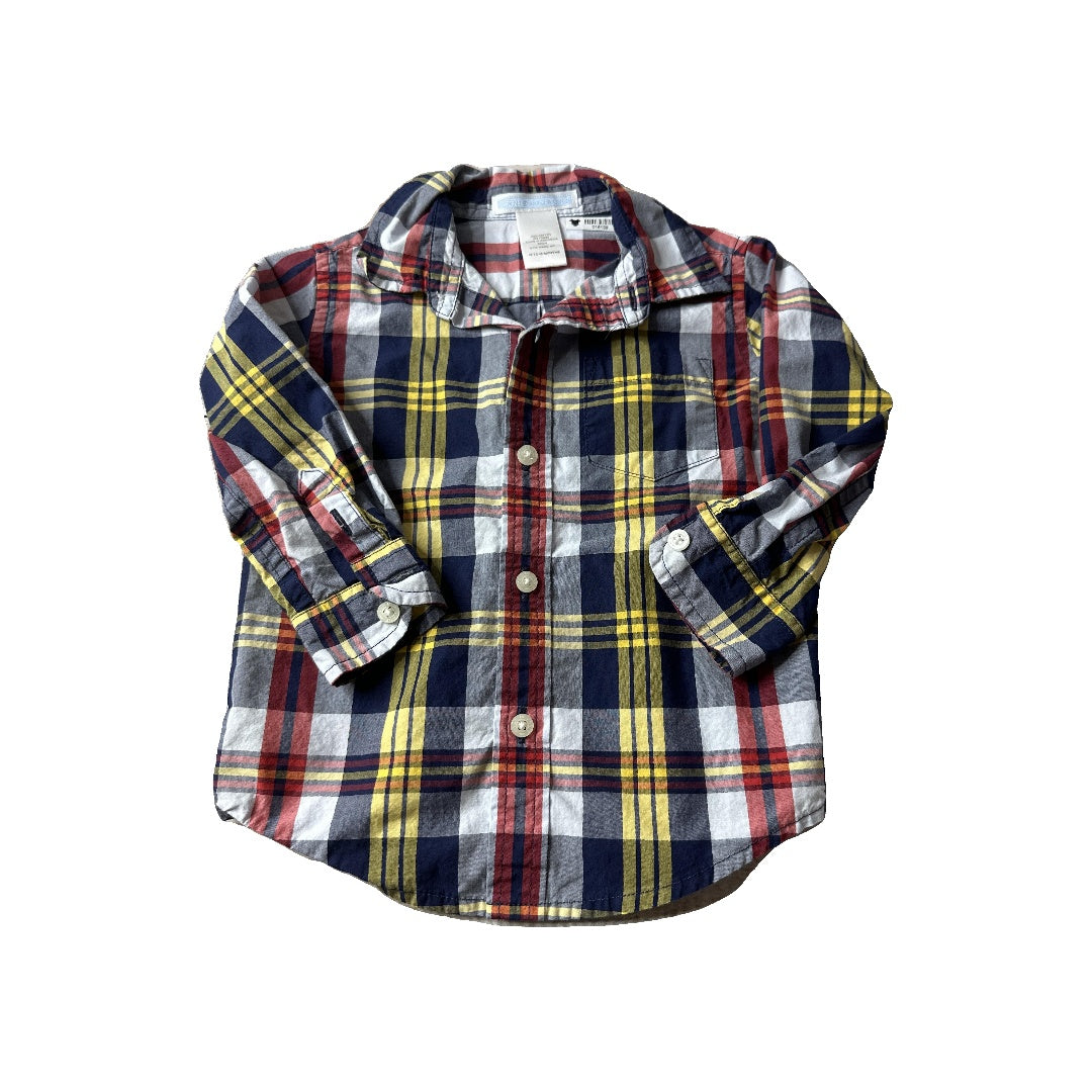 Janie and Jack Unisex Button Down Short Sleeve Size: 12-18 months